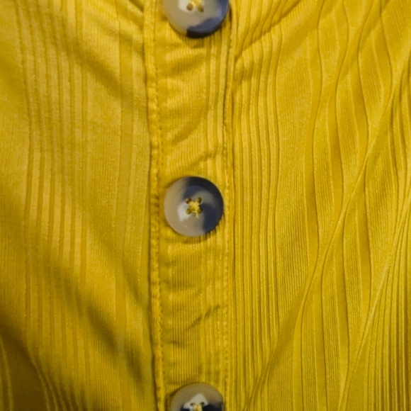 ⭐️NWT - Mustard Button-Down Midi Dress - Picture 5 of 7